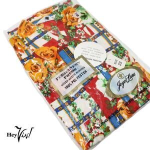 Vintage 70s Miss Holly Vibrant Print Shirt 32 Original Unopened Package -Hey Viv